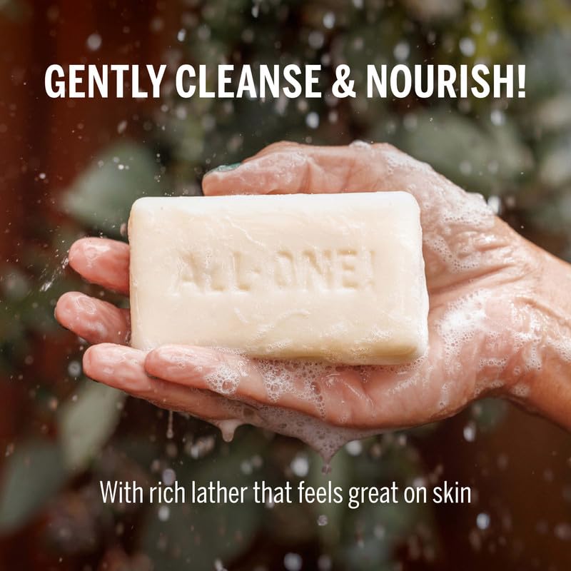 Dr. Bronner's Pure-Castile Magic Soap Bars (Lavender, 5 oz, 6-Pack)- Bath Soap with Regenerative Organic Certified Oils- For Face, Body & Hair - Gentle, Biodegradable, Vegan- Bar Soaps for Men & Women